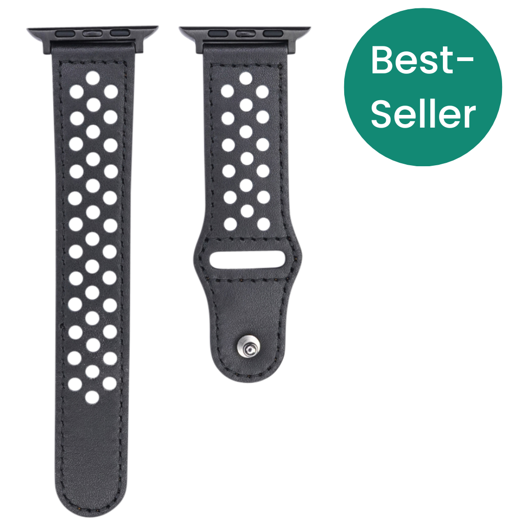 Echtlederarmband mit Löchern
