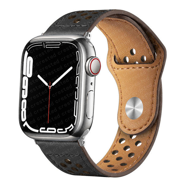 Echtlederarmband mit Löchern